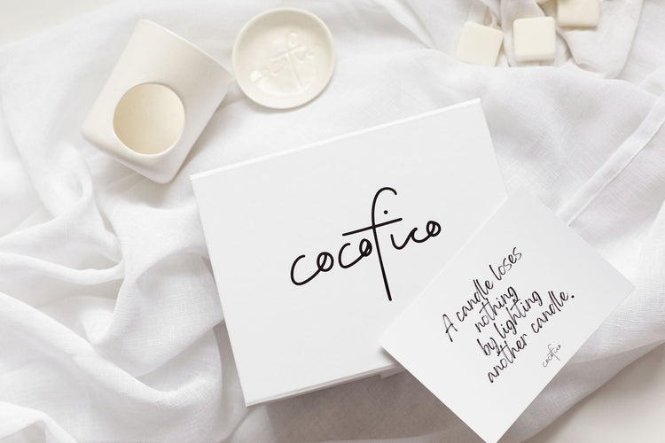 cocofico gifts including a wax melter and gift box